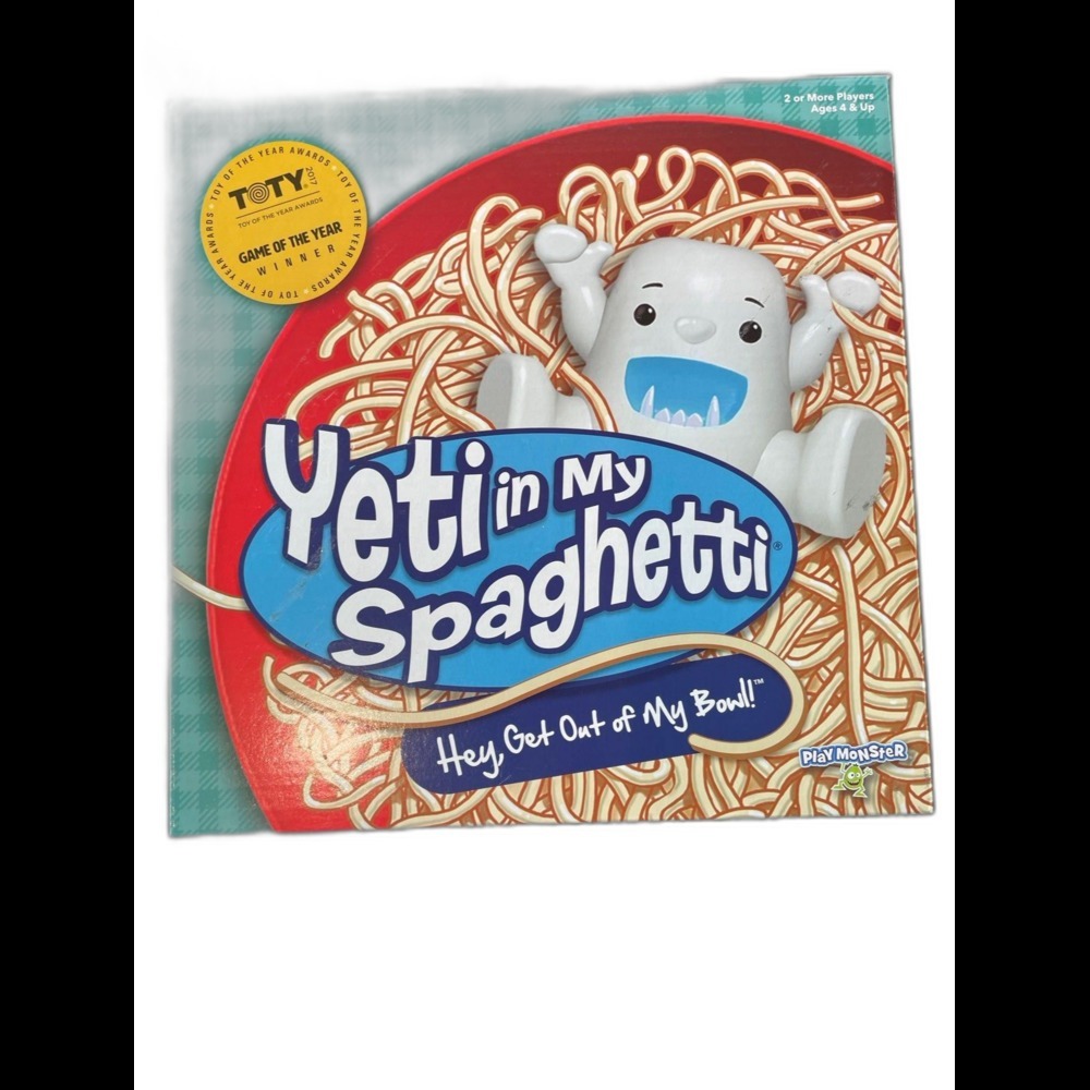 New! PlayMonster Yeti in My Spaghetti Board Game Kids Ages 4+ Skill Stacking Fun